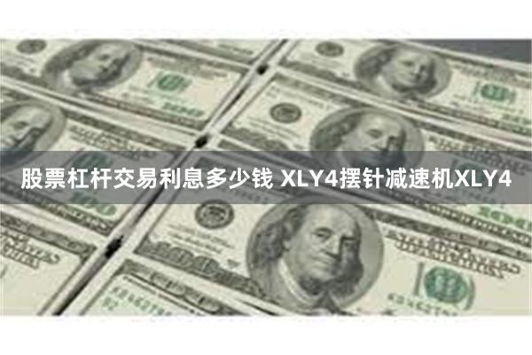 股票杠杆交易利息多少钱 XLY4摆针减速机XLY4