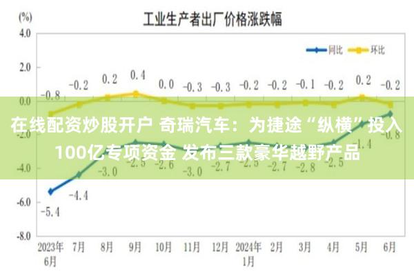 在线配资炒股开户 奇瑞汽车：为捷途“纵横”投入100亿专项资金 发布三款豪华越野产品