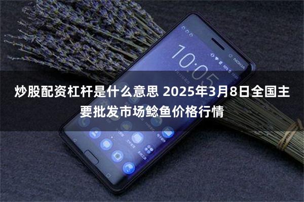 炒股配资杠杆是什么意思 2025年3月8日全国主要批发市场鲶鱼价格行情